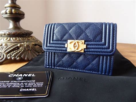 chanel blue boy wallet|boy chanel small flap wallet.